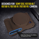 Easy Hood Silicone Protection Case for Sony RX100 VII (Brown)