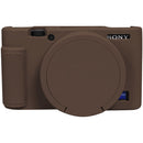 Easy Hood Silicone Protection Case for Sony RX100 VII (Brown)