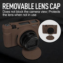 Easy Hood Silicone Protection Case for Sony RX100 VII (Brown)