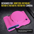 Easy Hood Silicone Protection Case for Sony RX100 VII (Rose)