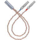 Dekoni Audio Ensemble PCUHD Copper Twist Jacket Unbalanced 1/4" to Dual 2-Pin LEMO Connector Modular Cable System (52")