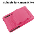 Easy Hood Silicone Protection Case for Canon PowerShot SX740 (Rose)