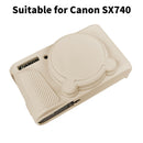 Easy Hood Silicone Protection Case for Canon PowerShot SX740 (Beige)