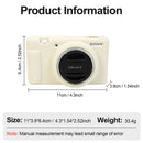 Easy Hood Silicone Protection Case for Sony ZV-1F (Beige)