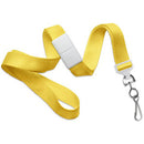 BRADY PEOPLE ID 5/8" Breakaway Lanyard with Nickel-Plated Steel Swivel Hook (Yellow, 100-Pack)