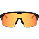 Chamelo Music Shield Glasses (Black Frame | Fire Lenses)