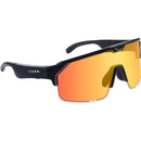 Chamelo Music Shield Glasses (Black Frame | Fire Lenses)