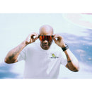 Chamelo Music Shield Glasses (Black Frame | Fire Lenses)