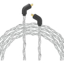 Dekoni Audio Ensemble Silver-Plated Copper Twist Jacket USB-C Male to Dual MMCX IEM Connector Modular Cable System (52")
