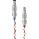 Dekoni Audio Ensemble PCUHD Copper Twist Jacket 4-Pin XLR to Dual 2-Pin LEMO Connector Modular Cable System (52")