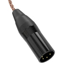 Dekoni Audio Ensemble PCUHD Copper Twist Jacket 4-Pin XLR to Dual 2-Pin LEMO Connector Modular Cable System (52")