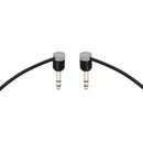 Cable Techniques Slim Low-Profile 1/4" TRS Patch Cable (Gray Caps, 12")