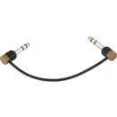 Cable Techniques Slim Low-Profile 1/4" TRS Patch Cable (Brown Caps, 6")