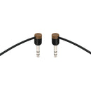 Cable Techniques Slim Low-Profile 1/4" TRS Patch Cable (Brown Caps, 12")