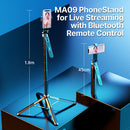 Ulanzi MA09 Bluetooth Remote Control Selfie Stick for GoPro & Smartphones