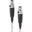 Dekoni Audio Ensemble Silver-Plated Copper Twist Jacket 3-Pin XLR Female to Dual 4-Pin Mini XLR Connector Modular Cable System (64")