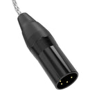 Dekoni Audio Ensemble Silver-Plated Copper Twist Jacket 3-Pin XLR Female to Dual 4-Pin Mini XLR Connector Modular Cable System (64")