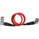 Kondor Blue 12G-SDI Right-Angle Cable (18", Cardinal Red)