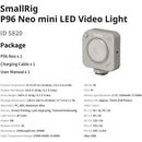 SmallRig P96 Neo mini Bi-Color LED Video Light (Morandi Gray)