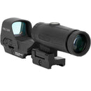 Holosun HS510C-GR Sight & HM3X Magnifier Combo Kit with Hard Case (Red Reticle)