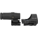 Holosun HS510C-GR Sight & HM3X Magnifier Combo Kit with Hard Case (Red Reticle)