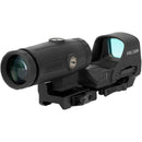 Holosun HS510C-GR Sight & HM3X Magnifier Combo Kit with Hard Case (Red Reticle)