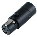 Cable Techniques Low-Profile Right-Angle TA3F 180 Mini XLR 5-Pin Female Connector