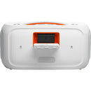 JBL PartyBox On-The-Go 2 Party Speaker with Wireless Microphone (White)