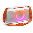 JBL PartyBox On-The-Go 2 Party Speaker with Wireless Microphone (White)