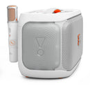 JBL PartyBox On-The-Go 2 Party Speaker with Wireless Microphone (White)