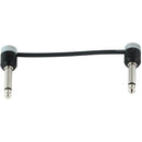 Cable Techniques Premium Low-Profile Guitar Effects Pedalboard Patch Cable (Gray Cap, 4")