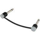 Cable Techniques Premium Low-Profile Guitar Effects Pedalboard Patch Cable (Gray Cap, 4")