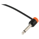 Cable Techniques Premium Low-Profile Guitar Effects Pedalboard Patch Cable (Orange Cap, 4")