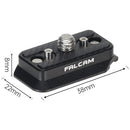 Falcam F22 & F38 Quick Release Anti-Deflection Plate (Black)