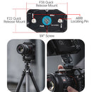 Falcam F22 & F38 Quick Release Anti-Deflection Plate (Black)