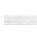 Macally Full-Size Wired Keyboard for Mac (White)