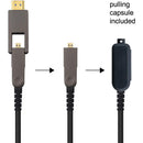 DVDO Plenum-Rated 4K HDMI 2.0 AOC Fiber Cable with Detachable Heads (65.6')