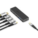 EZQuest 5-Port USB-C Pro Series Multi-Adapter Hub with HDMI (Black)