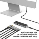 EZQuest 5-Port USB-C Pro Series Multi-Adapter Hub with HDMI (Black)