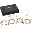 Galaxy Audio ESM8 Nearly Invisible Single-Ear Headset Cardioid Condenser Microphone and 4 Cables for Galaxy Audio/AKG TA3F Systems (Beige)