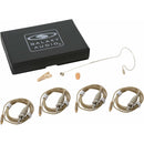 Galaxy Audio ESM8 Nearly Invisible Single-Ear Headset Cardioid Condenser Microphone and 4 Cables for Sennheiser 3.5mm Systems (Beige)