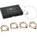 Galaxy Audio HLM4 Hairline Lavalier Omni-Directional Condenser Microphone with TA4F Connector (Shure, Beige)
