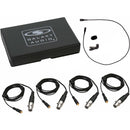 Galaxy Audio HLM4 Hairline Lavalier Omni-Directional Condenser Microphone with TA3F Connector (Galaxy Audio/AKG, Black)