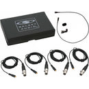 Galaxy Audio HLM4 Hairline Lavalier Omni-Directional Condenser Microphone with TA4F Connector (Shure, Black)