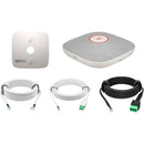 Poly Studio A2 Table Microphone with Mounting Plate and I/O Cables (White)