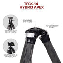 Really Right Stuff TFCX-14L Tall Carbon Fiber Crossover Tripod
