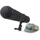 Radius Mini-ALTO 480 Blimp Windshield with RAD-2 Kit & PG Handle (Gray, Long-Pile)