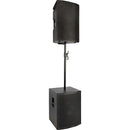 HERCULES Stands SS350B Adjustable Subwoofer Pole with M20 Hybrid Adapter