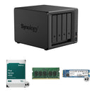 Synology 64TB DS925+ 4-Bay NAS Enclosure Kit with Dual Internal SSDs and RAM Expansion (4 x 16TB)