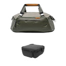Peak Design Travel Duffel with Medium Camera Cube V2 Kit (Sage, 35L)